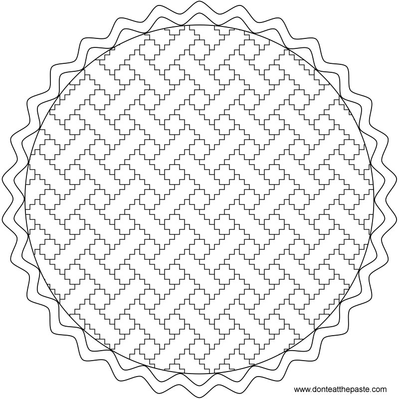 Dont eat the paste happy pi day coloring page