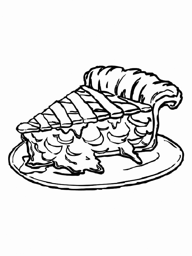 Pie coloring pages