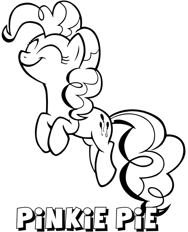 Free my little pony coloring image with pinkie pie