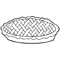 Apple pie coloring pages