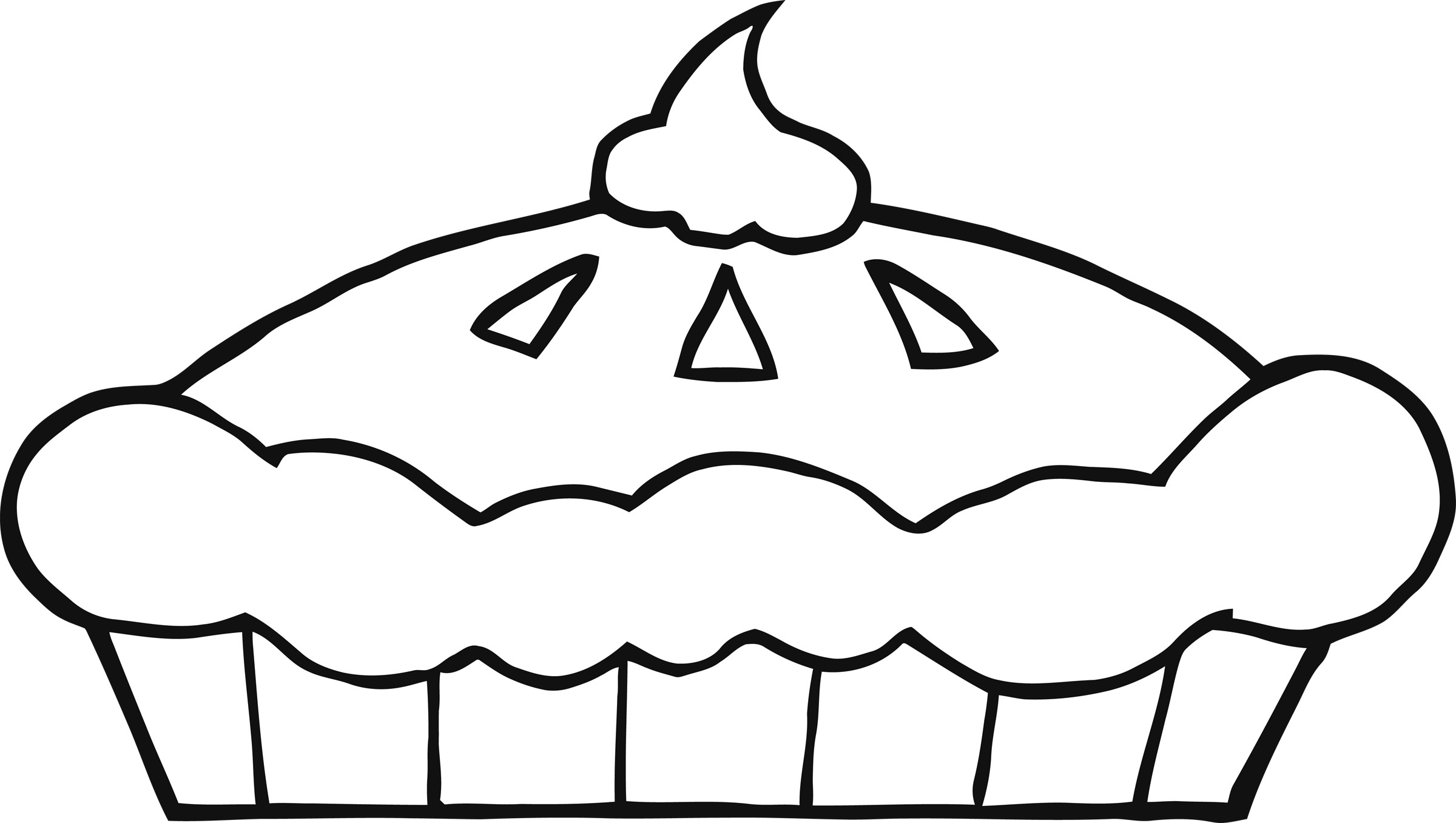 Pie coloring pages