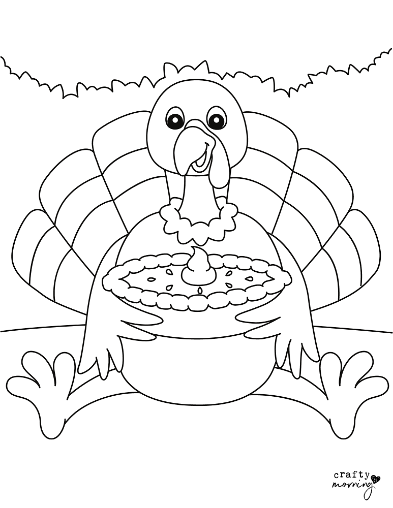 Free turkey coloring pages to print