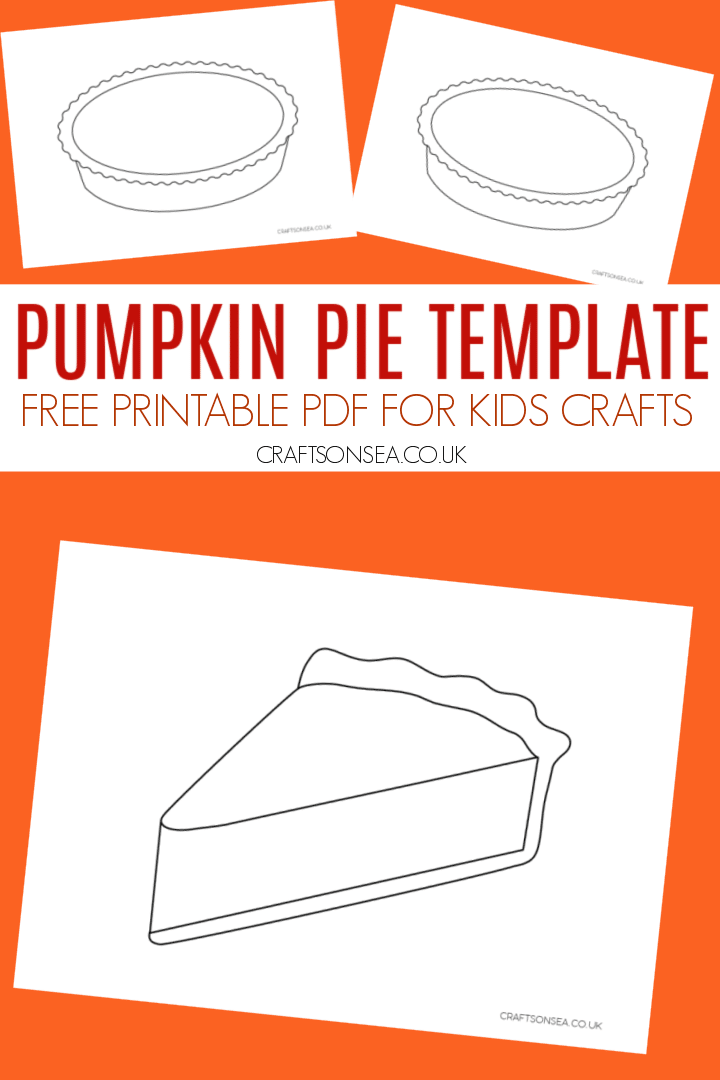 Pumpkin pie craft template free printable pdf