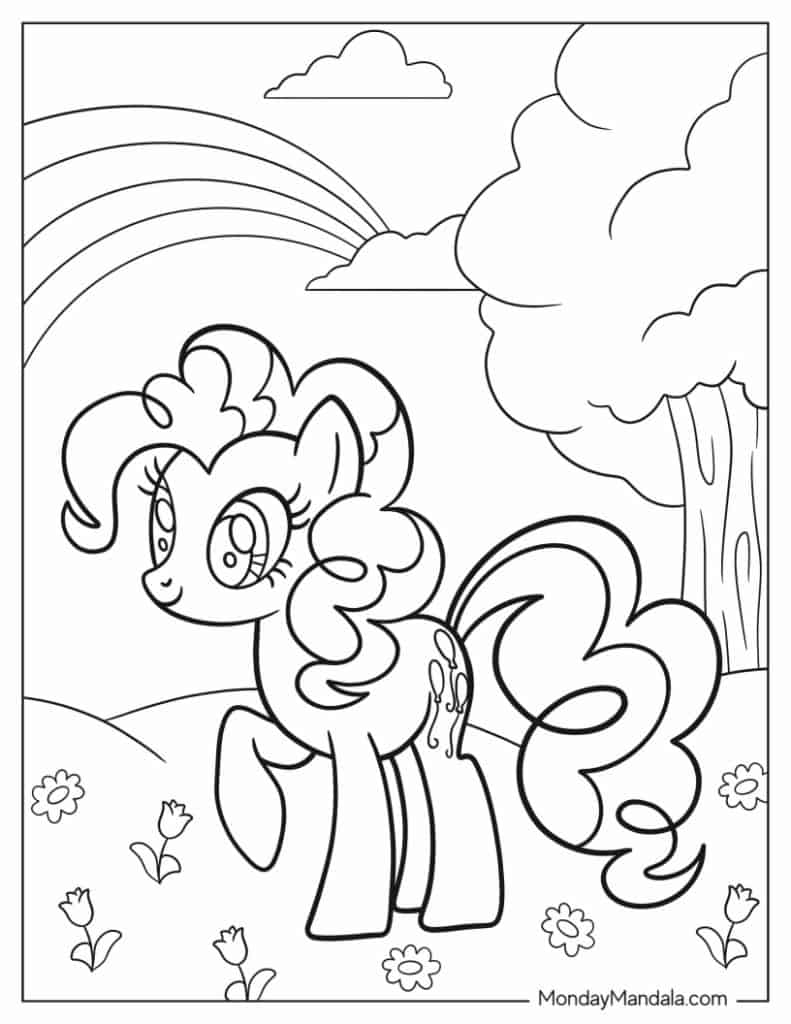 My little pony coloring pages free pdf printables