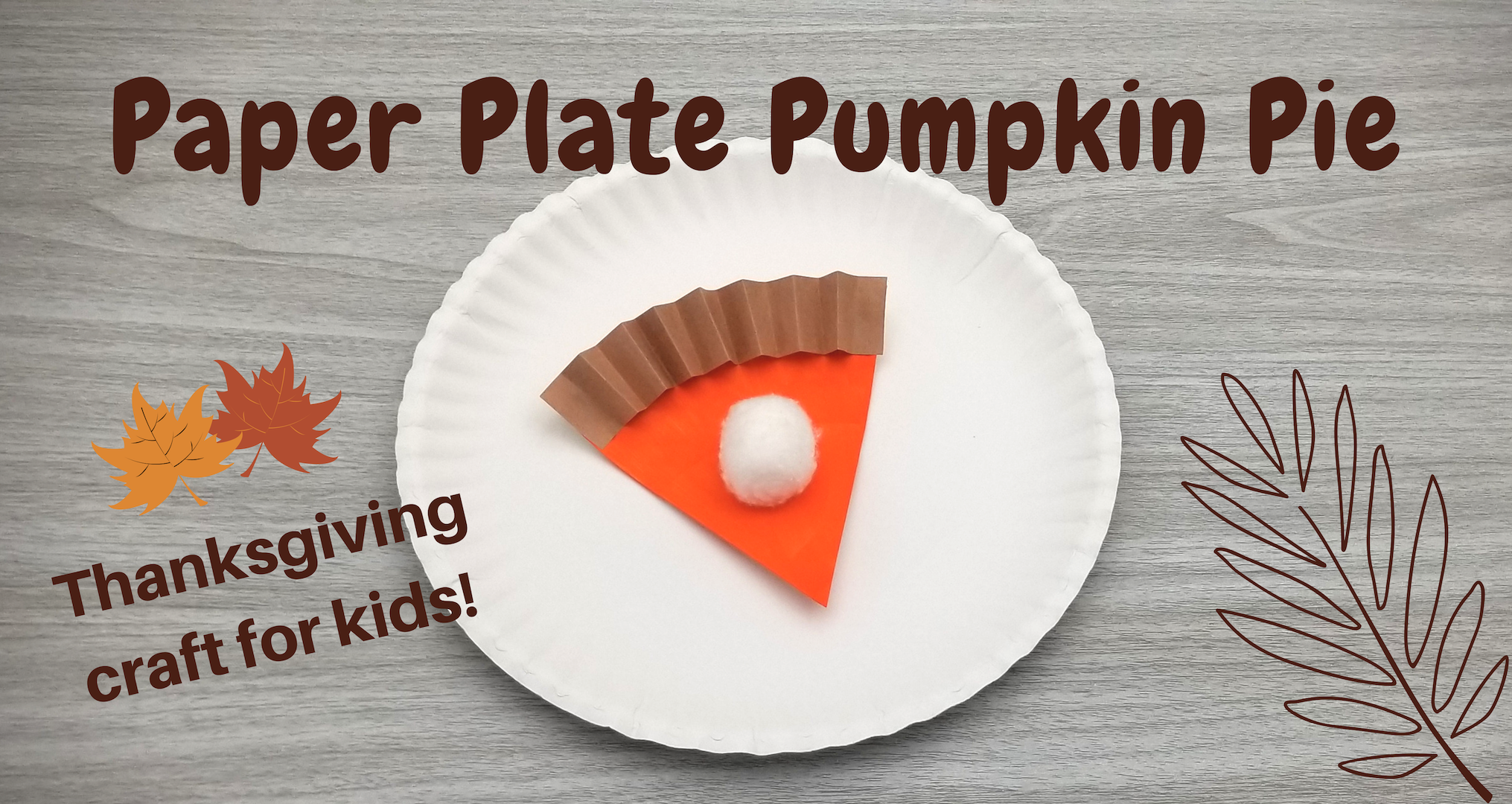 Paper plate pumpkin pie thanksgiving craft for kids â faber