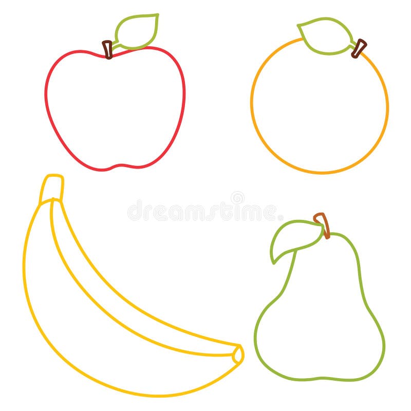 Strawberry apple coloring page stock illustrations â strawberry apple coloring page stock illustrations vectors clipart