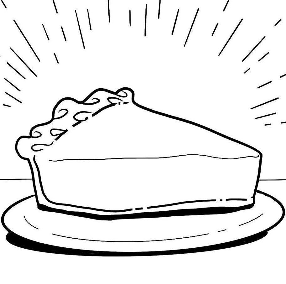 Pie bar coloring sheet