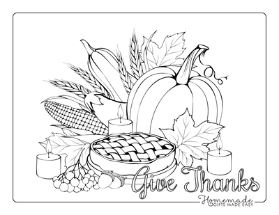 Free thanksgiving coloring pages for kids adults