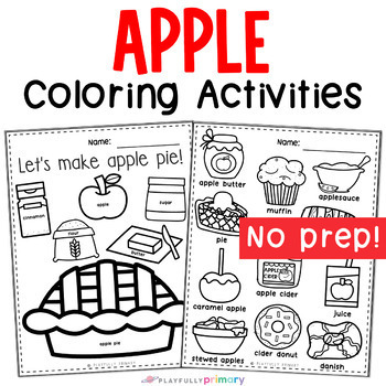 Apple coloring pages apple life cycle activities apple pie recipe coloring