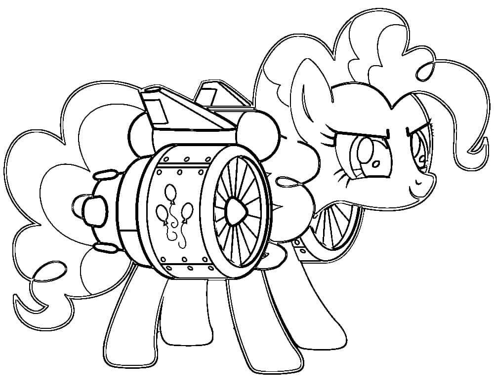 Drawing pinkie pie coloring page