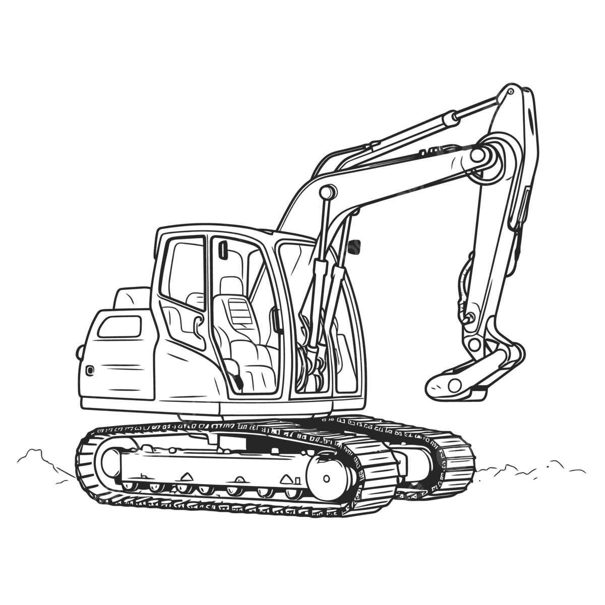 Dibujo de excavadora para colorear vector png dibujos dibujo de ala dibujo de anillo dibujo en color png y vector para dcargar gratis