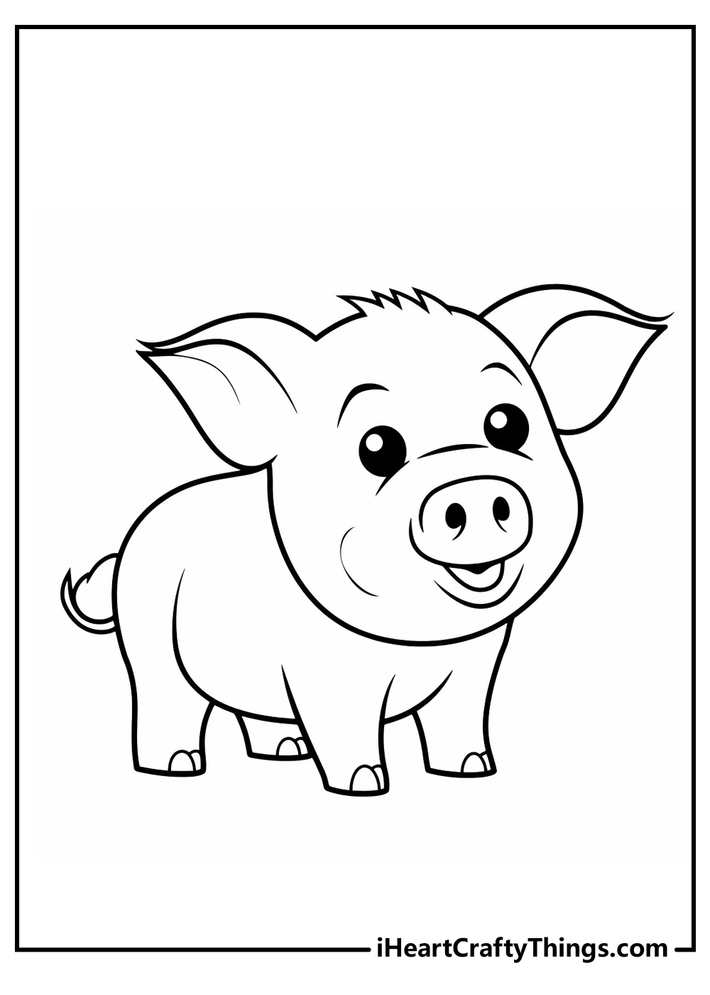 Pig coloring pages free printables