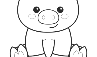 Pig coloring pages two kids and a coupon