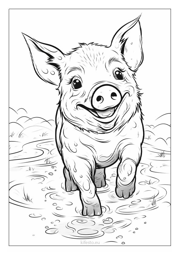 Pig coloring pages free printable coloring sheets for kids