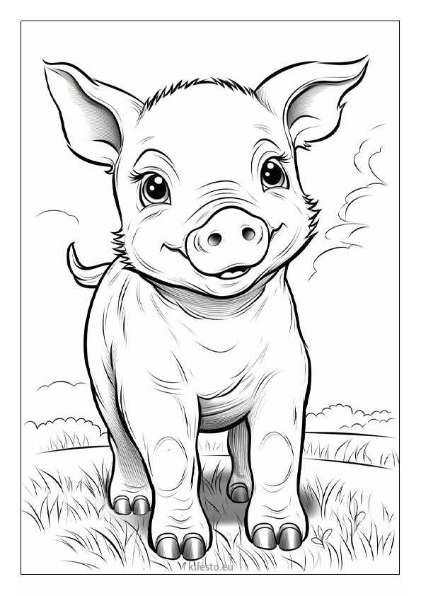 Pig coloring pages free printable coloring sheets for kids