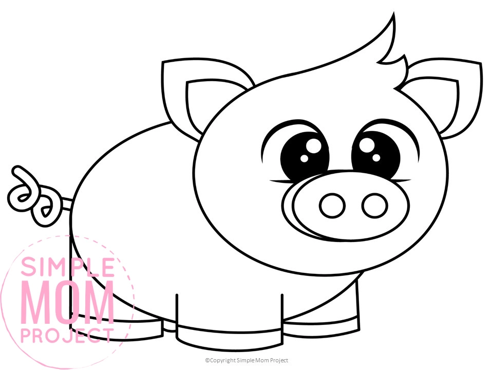 Free printable pig template â simple mom project