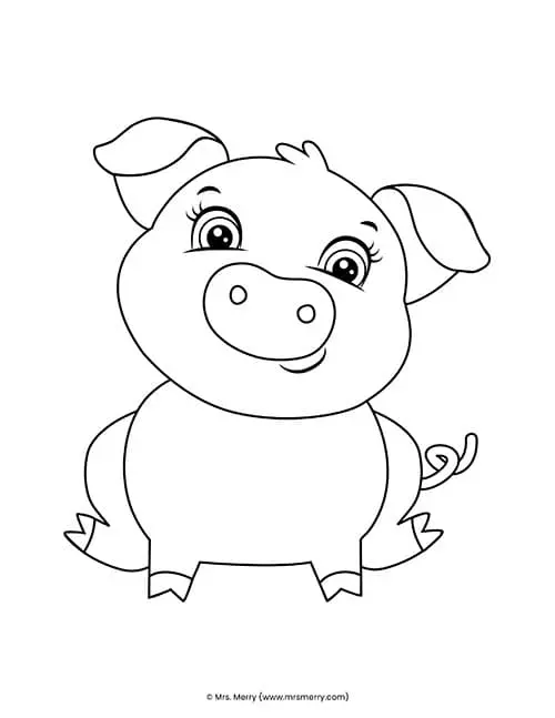 Free build a pig template printable mrs merry