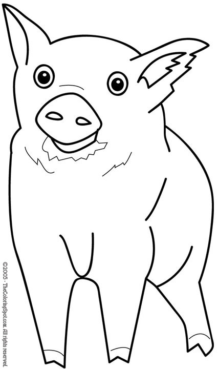 Pig coloring page audio stories for kids free coloring pages colouring printables