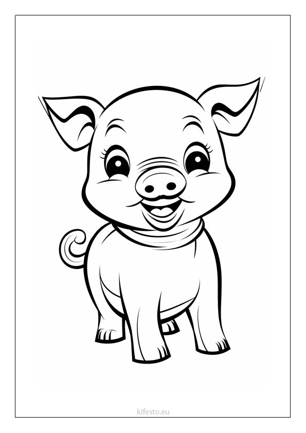 Pig coloring pages free printable coloring sheets for kids