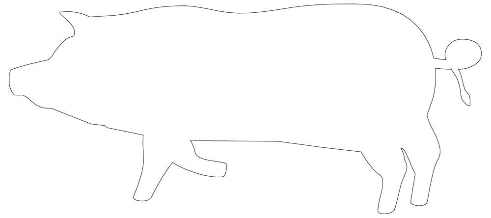 Pig outline