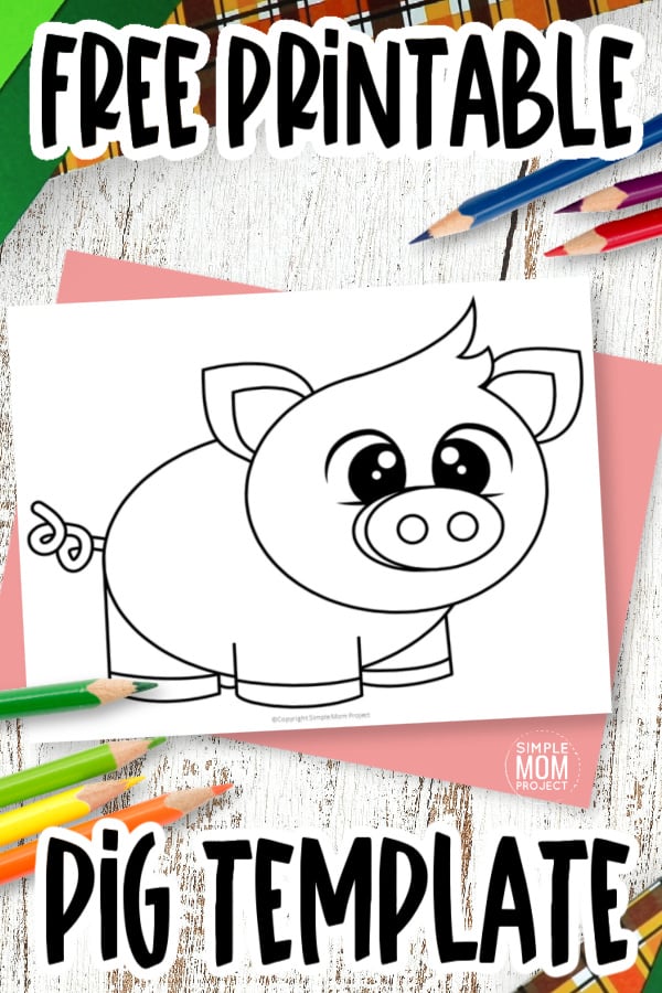 Free printable pig template â simple mom project