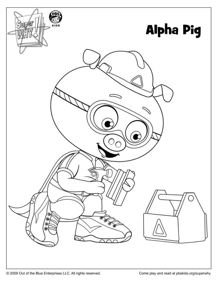 Alpha pig coloring page kids coloring pages kids for parents