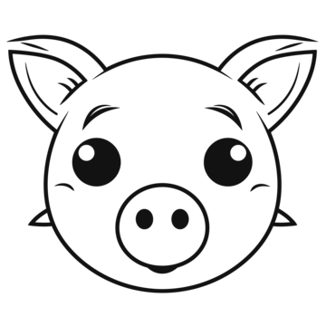 Pig face drawing png transparent images free download vector files