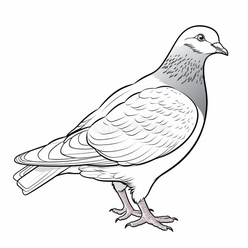 Pigeon coloring stock illustrations â pigeon coloring stock illustrations vectors clipart