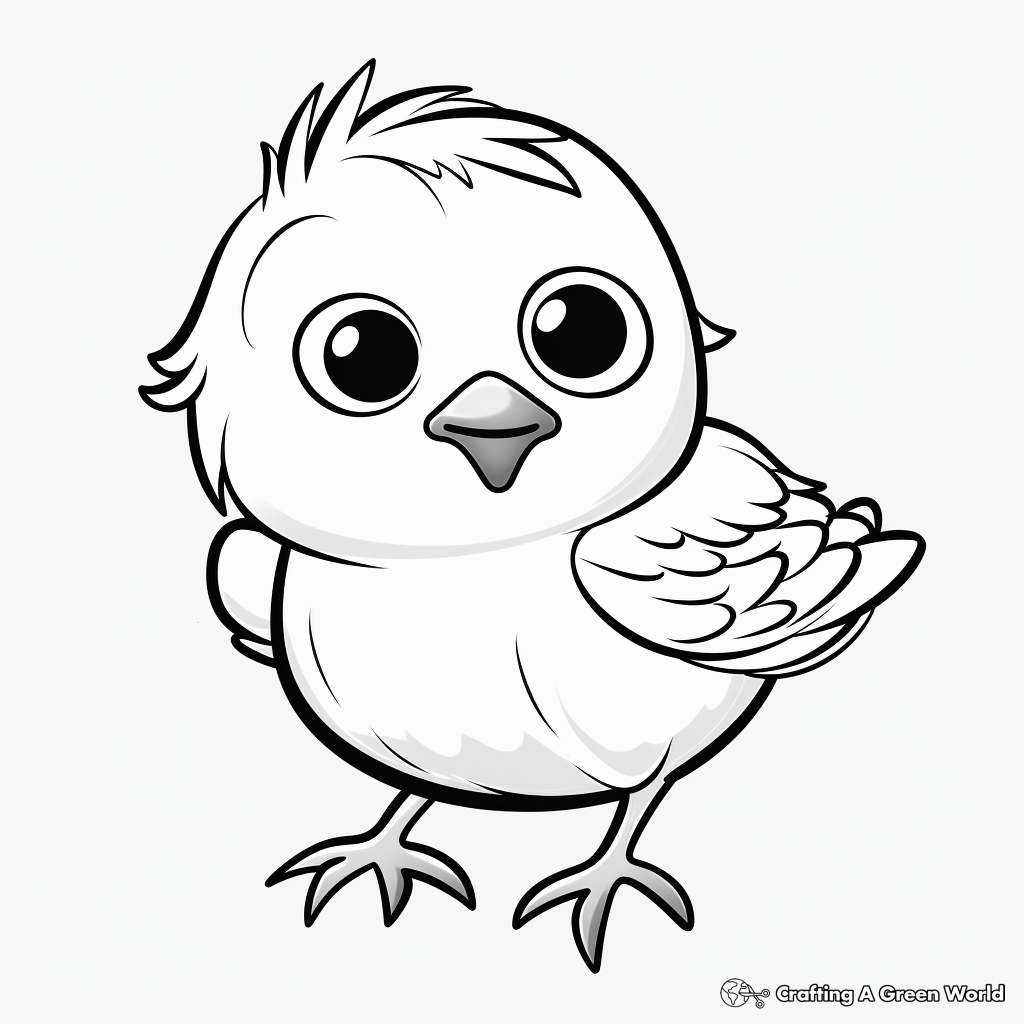 Baby bird coloring pages