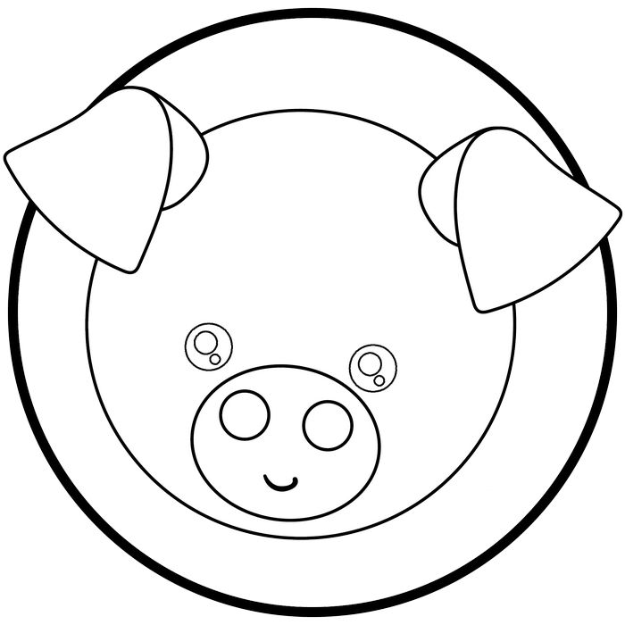 Pig coloring pages free crazy cute pigs to color