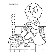 Piggy bank coloring pages for your little ones