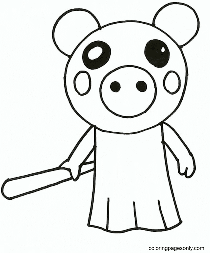 Piggy coloring pages printable for free download