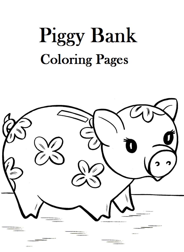 Piggy bank coloring pages for your little ones coloring pages piggy bank color