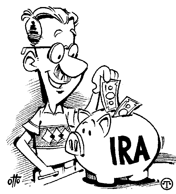 Printable ira piggy bank coloring page