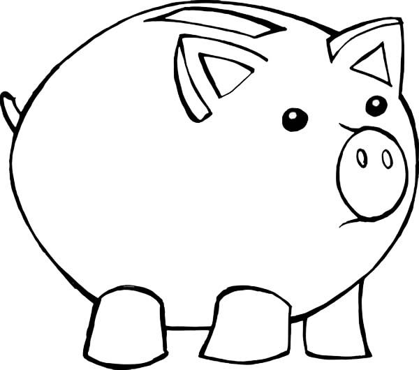 Fat piggy bank coloring page color luna coloring pages piggy bank printable kid coloring