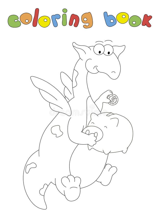 Piggy bank coloring page stock illustrations â piggy bank coloring page stock illustrations vectors clipart