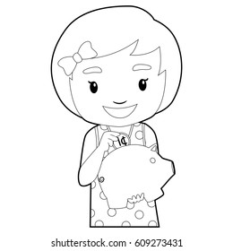 Banking coloring page royalty