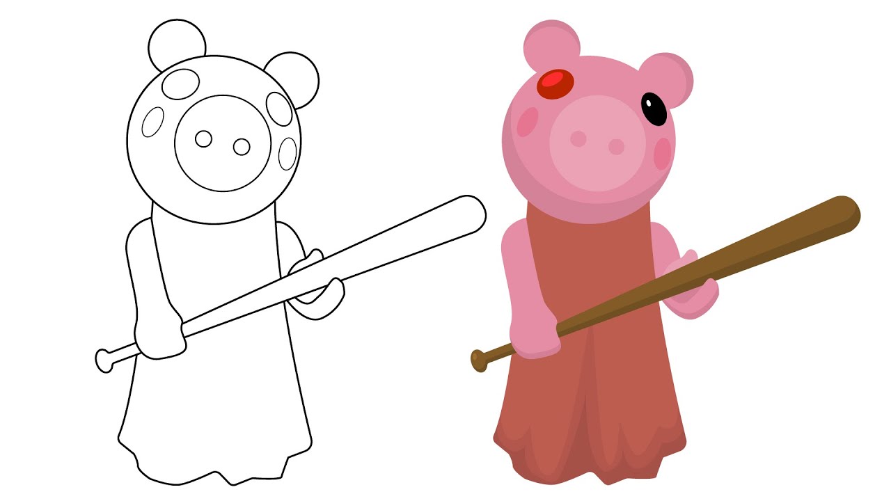 How to draw roblox piggy