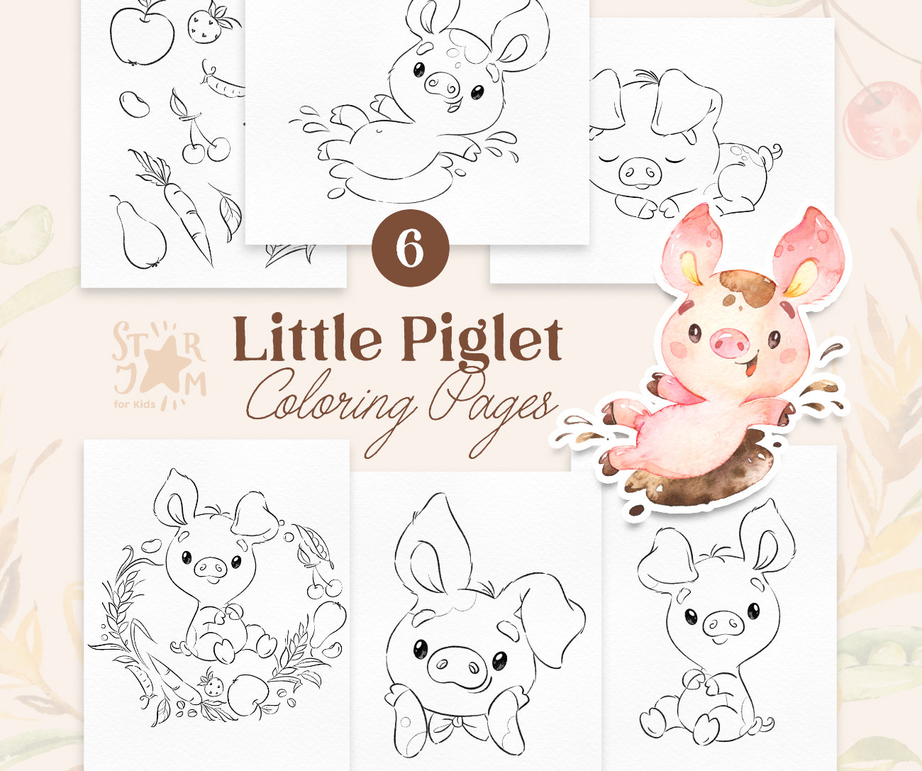 Piggy coloring pages