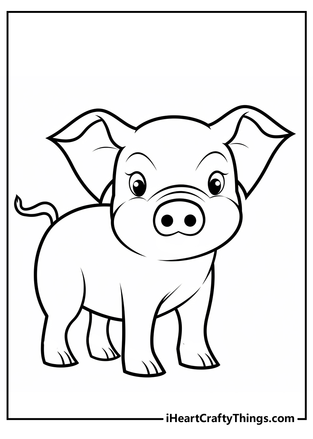 Pig coloring pages free printables