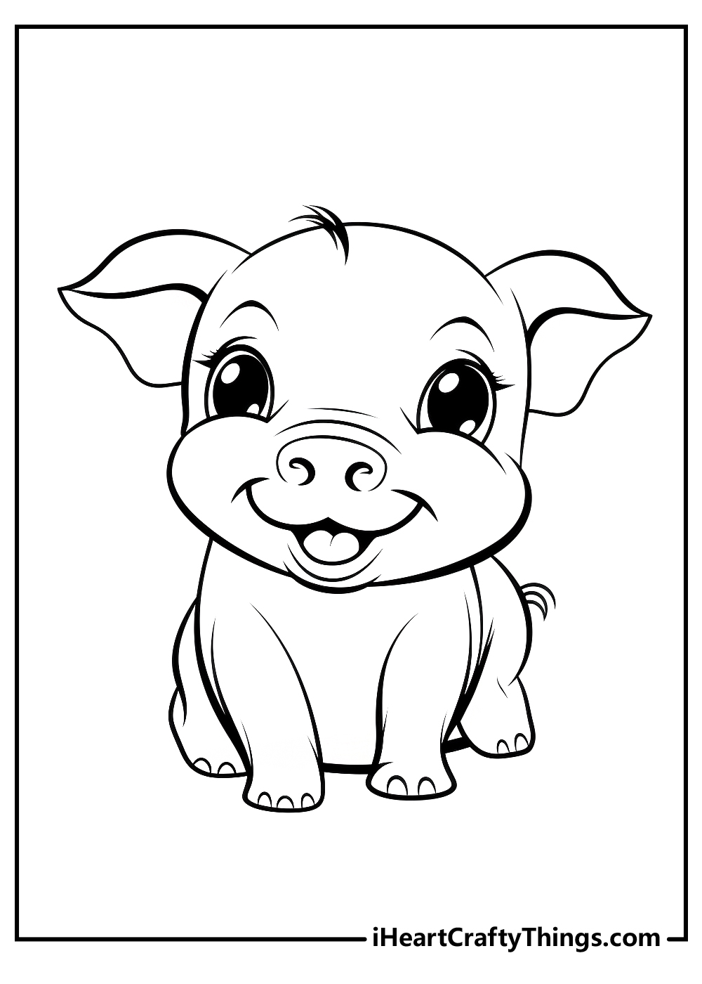 Pig coloring pages free printables