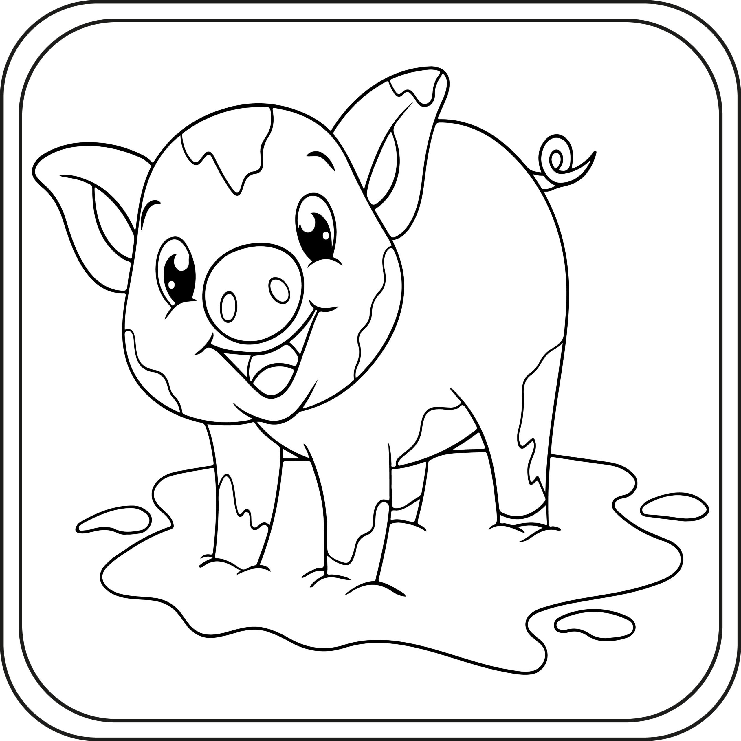 Pig coloring pages preschool kindergarten first grade made by teachers