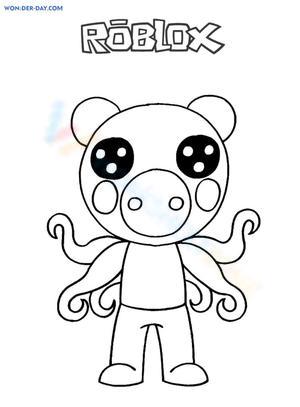 Free collection of piggy coloring pages for kids