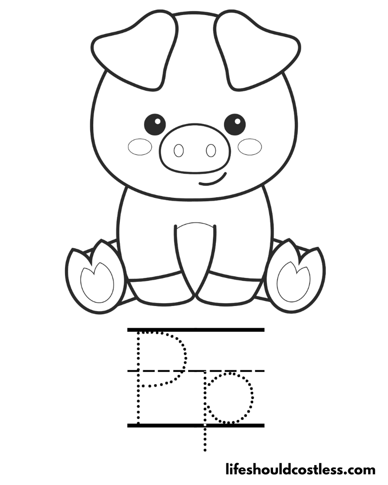 Pig coloring pages free printable pdf templates