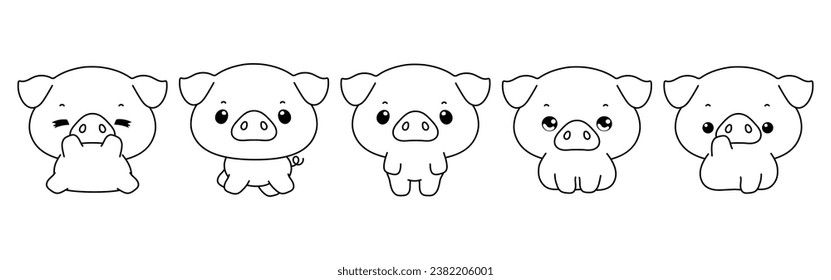 Pig coloring page images stock photos d objects vectors