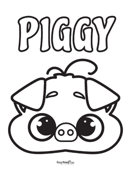 Printable pig coloring pages