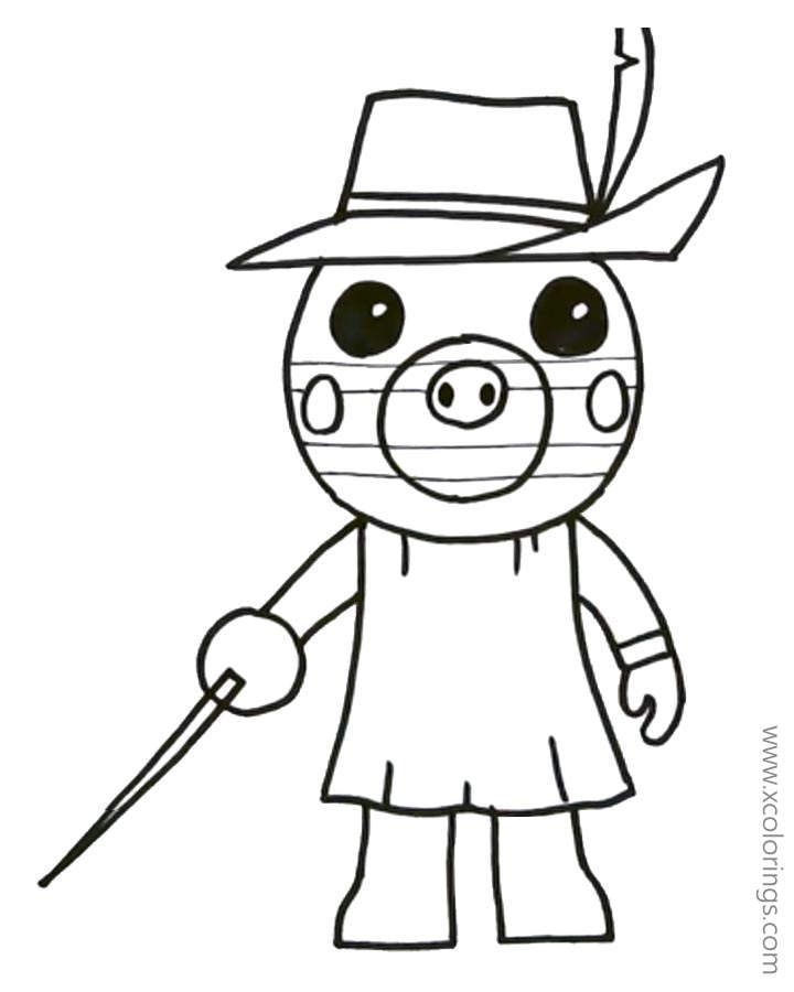 Piggy roblox zizzy coloring pages coloring pages to print coloring pages bunny coloring pages