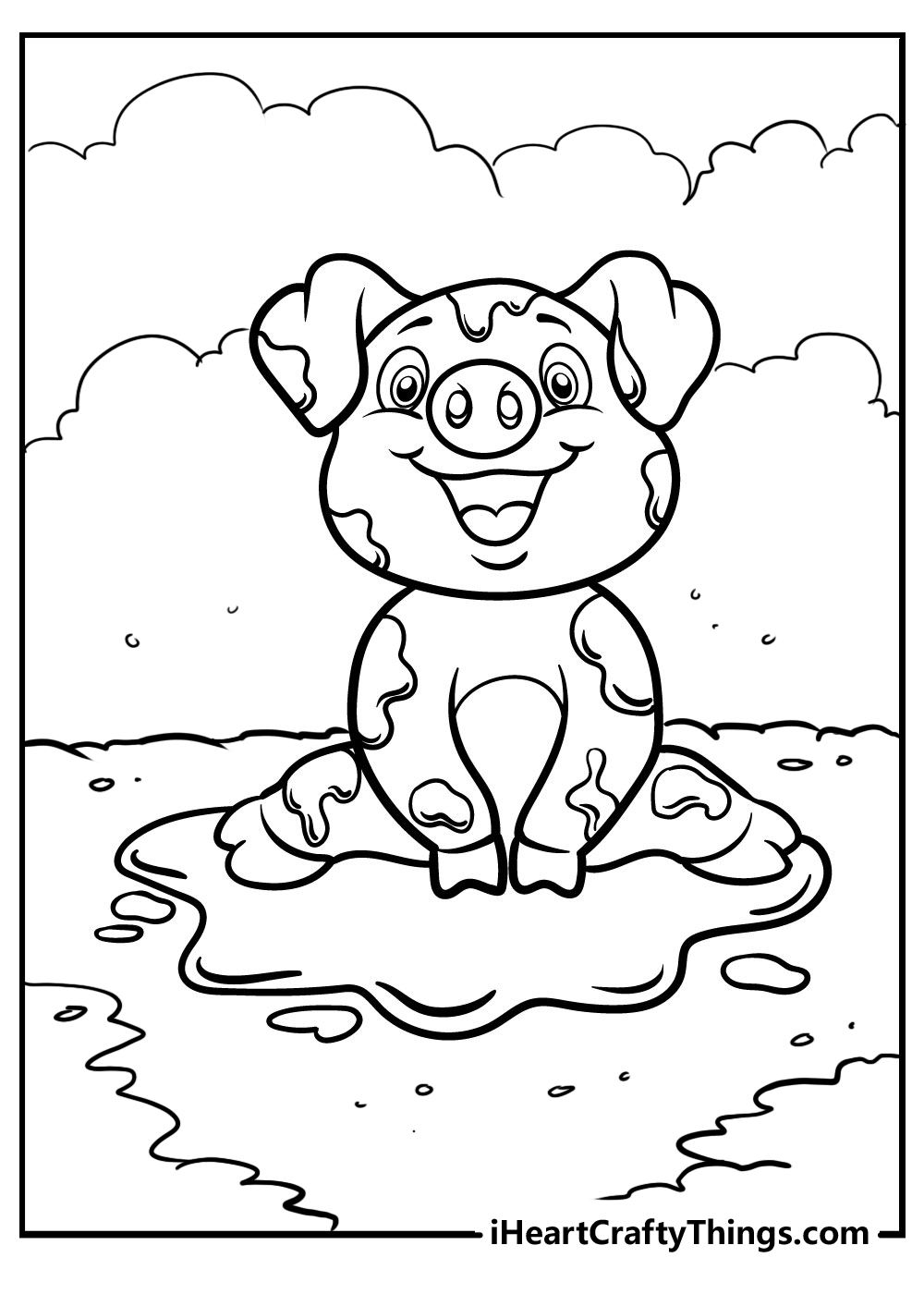 Pig coloring pages free printables