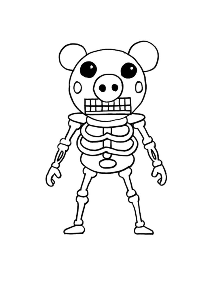 Piggy roblox coloring pages download and print piggy roblox coloring pages coloring pages free coloring pages piggy