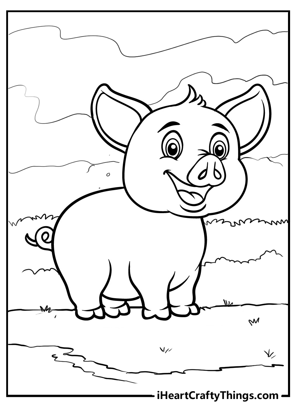 Pig coloring pages free printables